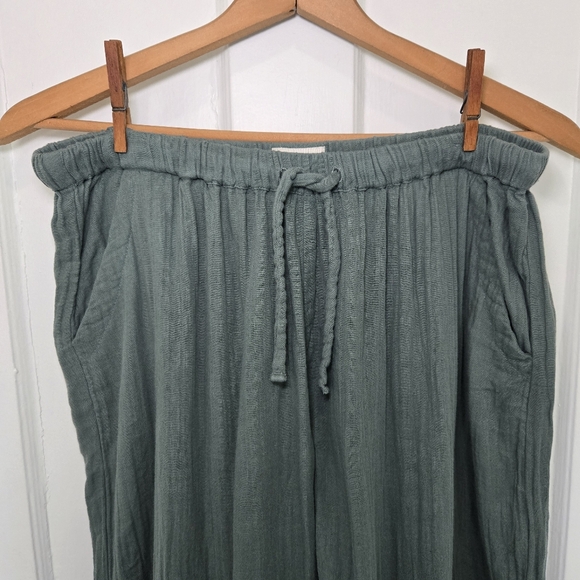 Pact Women's Organic Cotton Coastal Double Gauze Tapered Pull-On Pant Size L - Picture 6 of 13